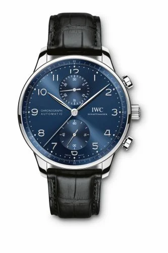 IWC Portugieser Chronograph Stainless Steel / Blue IW3716-06 (IW371606)